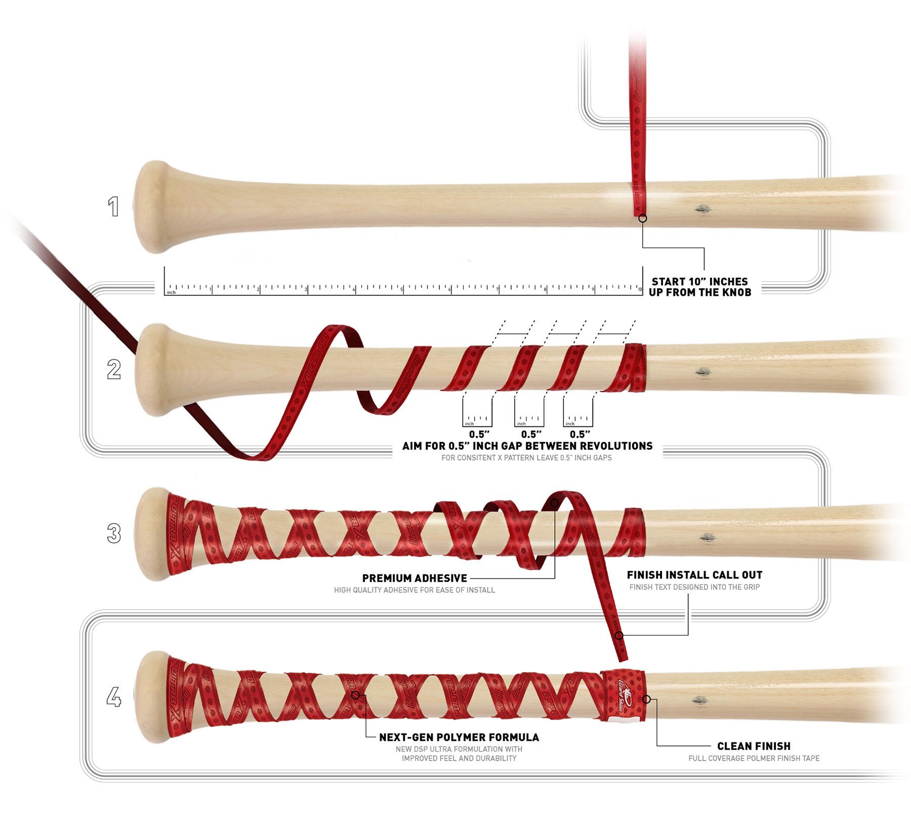 LIZARD SKINS DSP ULTRA X BAT WRAP - 0.5 mm