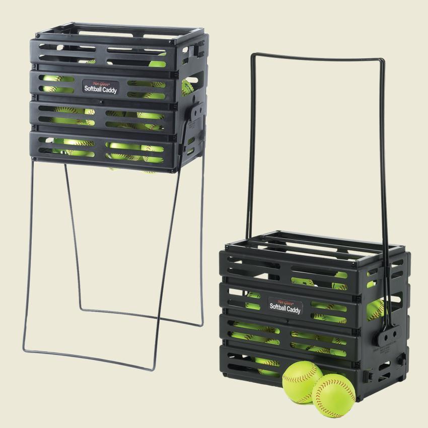 HOT GLOVE SOFTBALL CADDY - ASSEMBLED (STORES 20 SOFTBALLS)