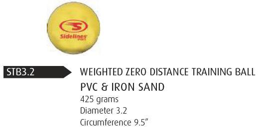 SIDELINES WEIGHTED 0 DISTANCE TRAINING BALL 3.2