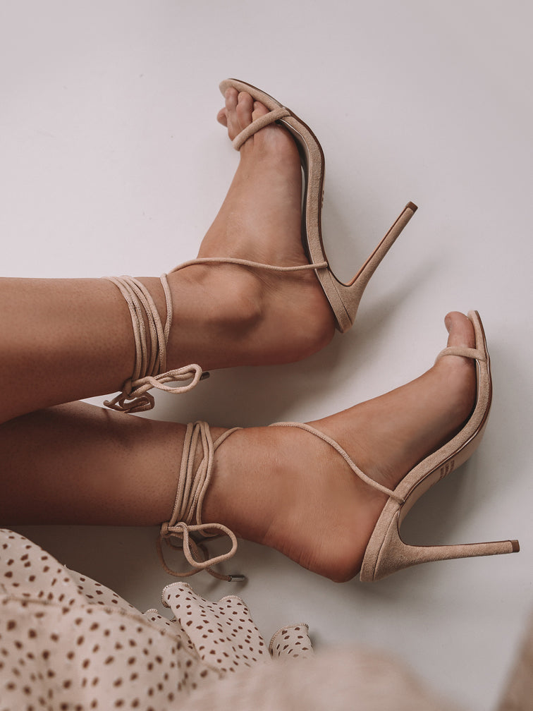 nude lace shoes