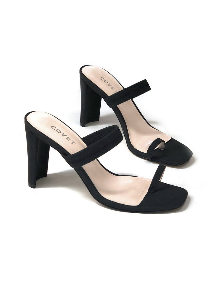 slim block heel