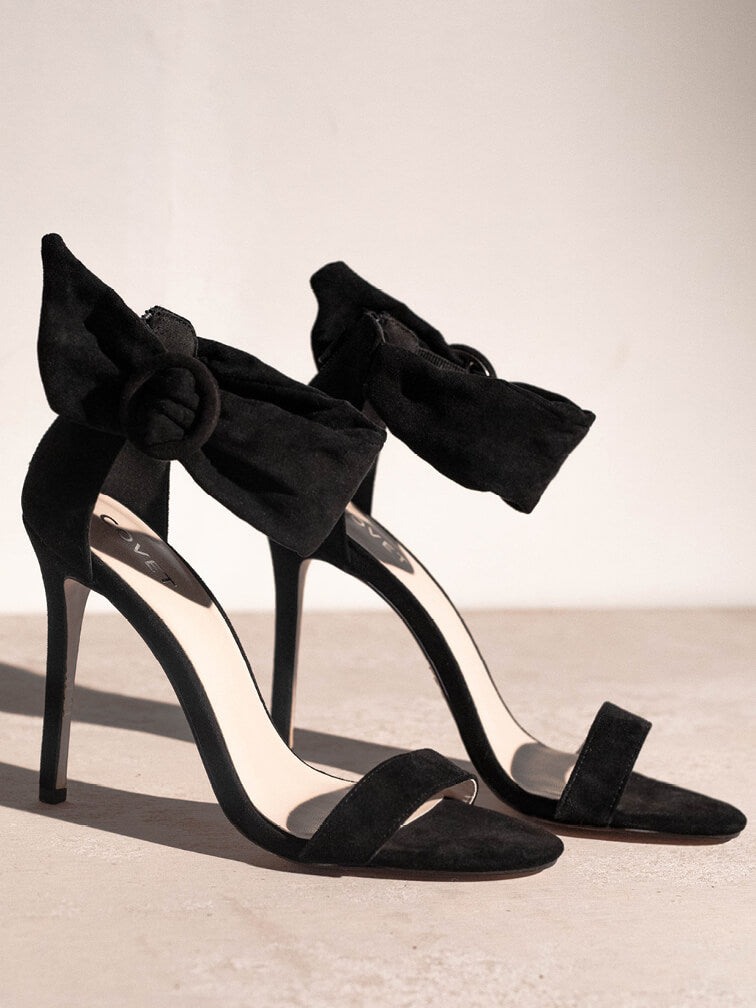black stilettos