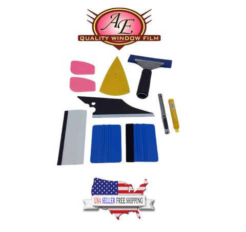 AE-301 - 10 in 1 Car Window Film Tint Tools Squeegee Kit – A&E QUALITY  FILMS & TINTING TOOLS