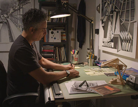 Amir Hariri Working In His Studio