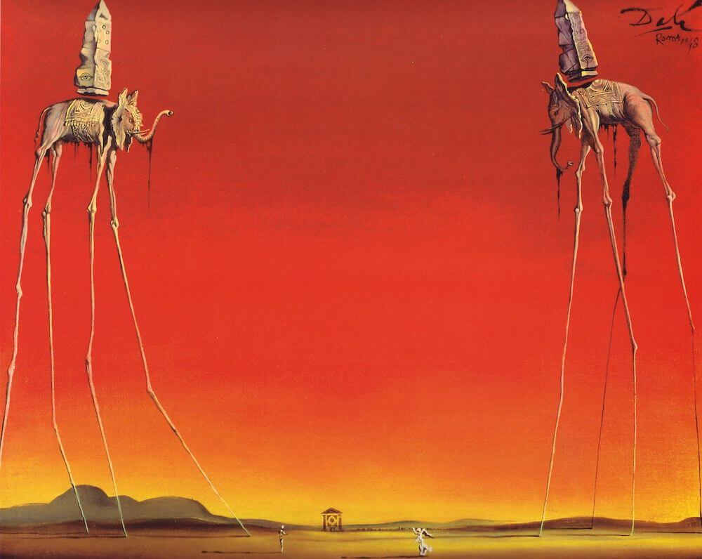 The Elephants by Salvador Dali