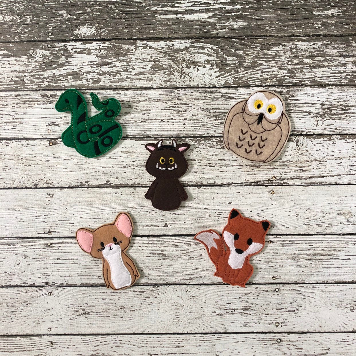 gruffalo finger puppets