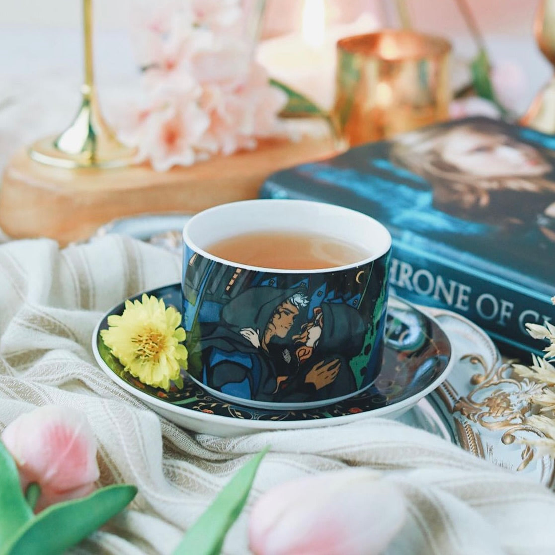 Throne of Glass Inspired: Tea Cup + Saucer Set