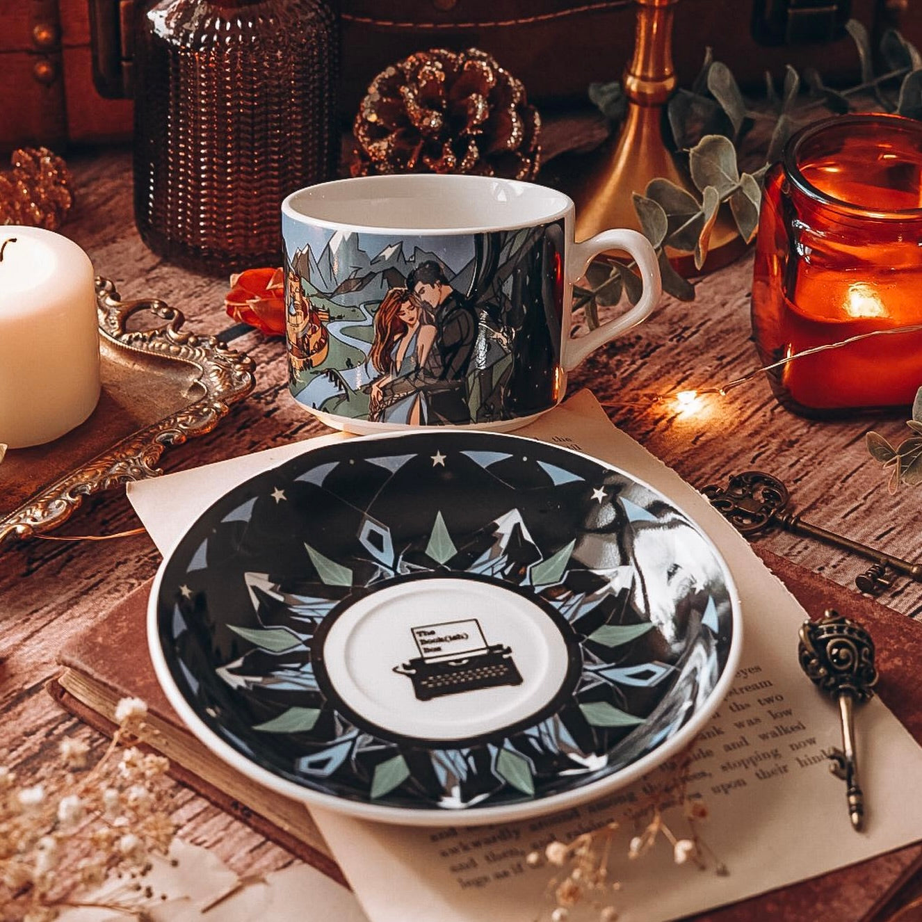 Throne of Glass Inspired: Tea Cup + Saucer Set