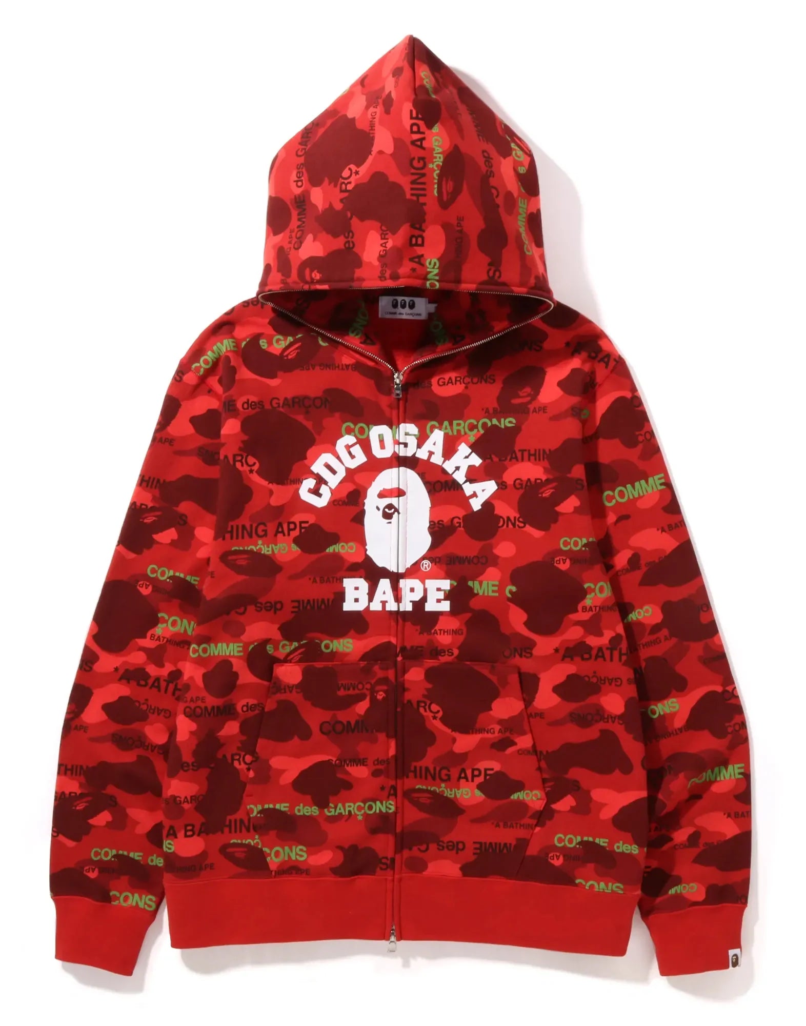 CDG BAPE ZIPパーカー XL コムデギャルソン大阪 エイプ-