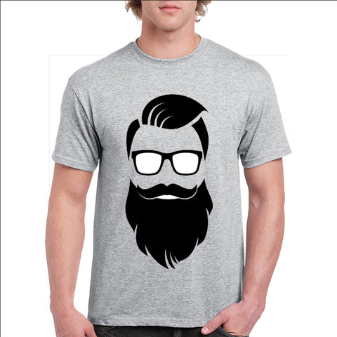 beard printed t shirts