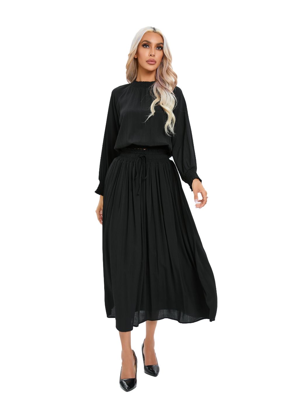 Essential Two-Piece Midi Dress Set - alamaud