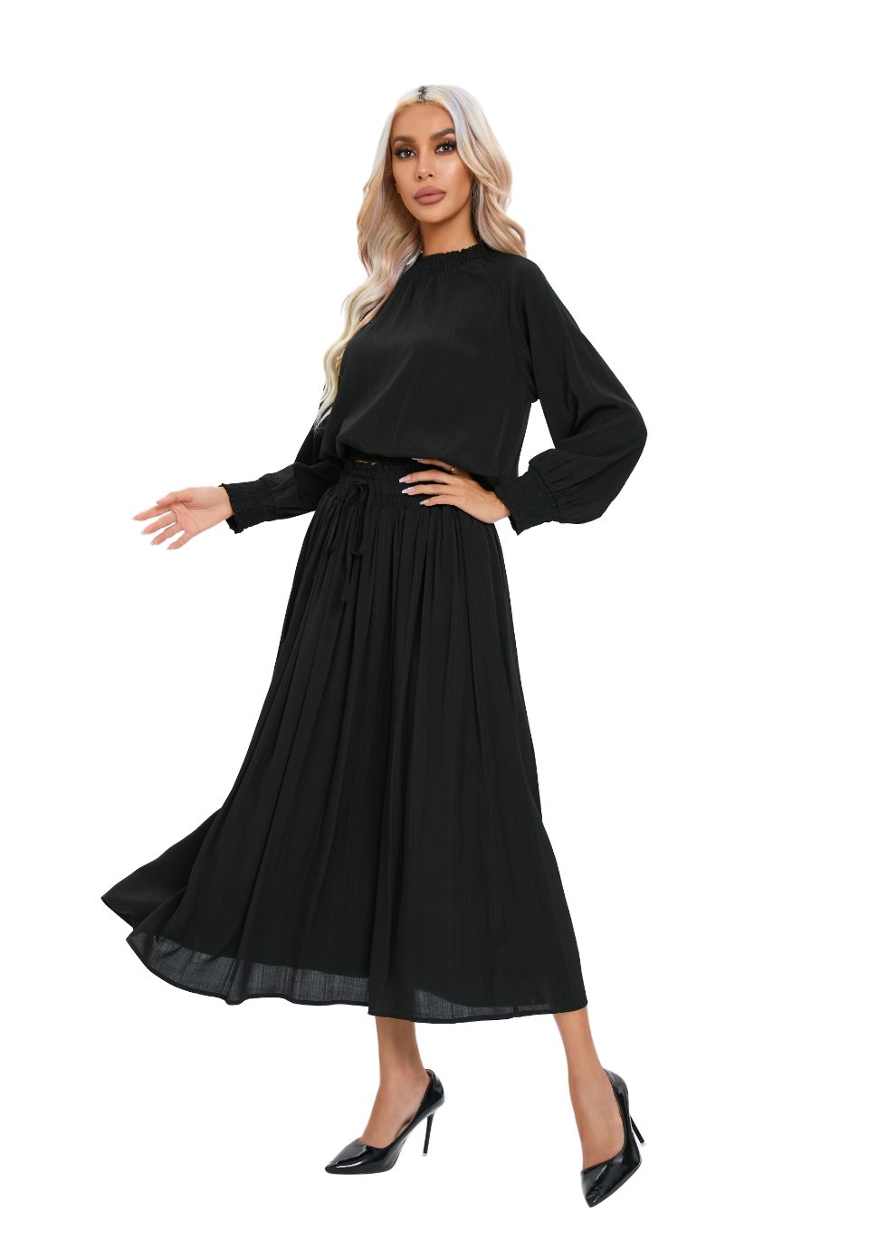 Essential Two-Piece Midi Dress Set - alamaud