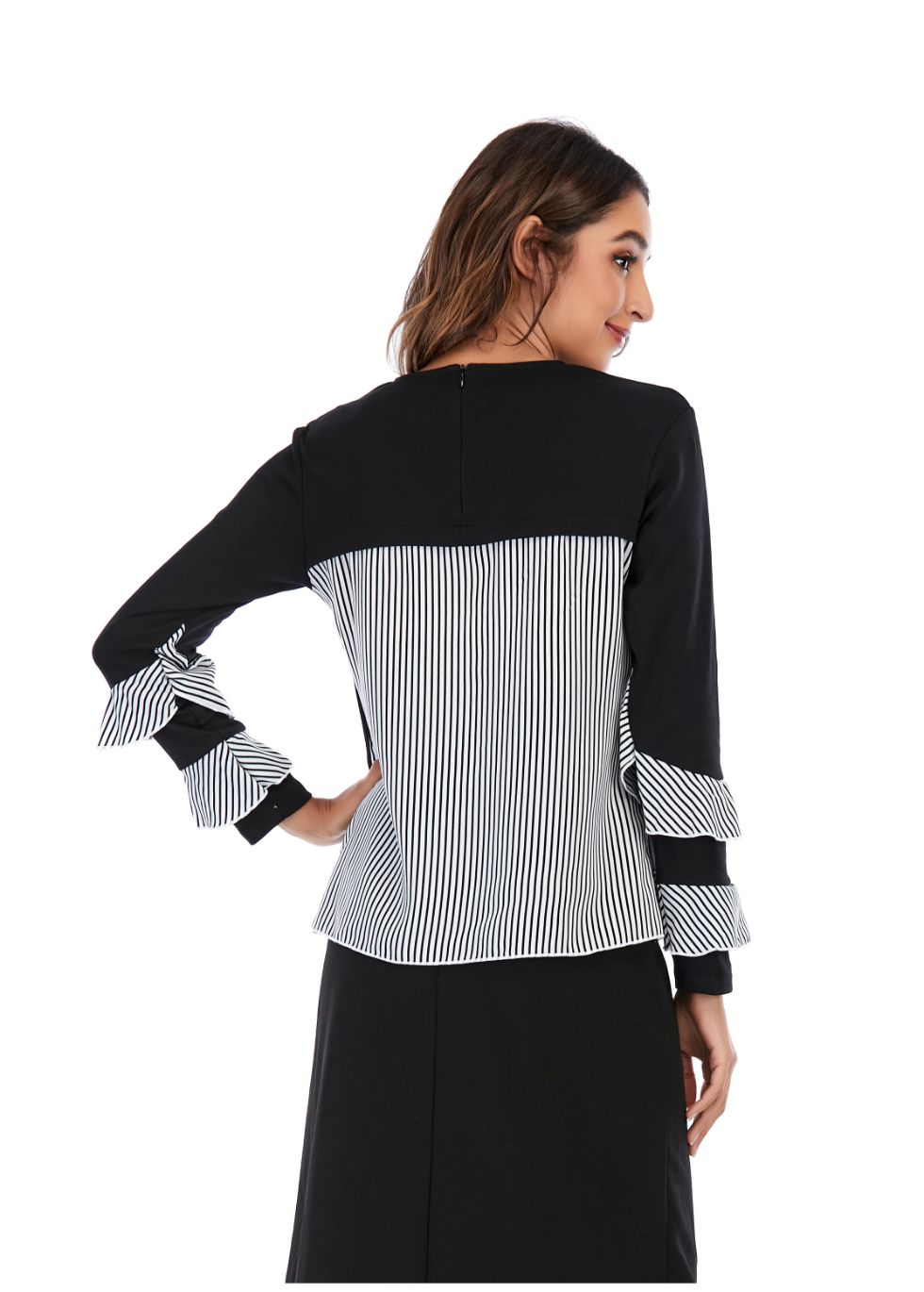 Cuffed Monochrome Top - seilerlanguageservices