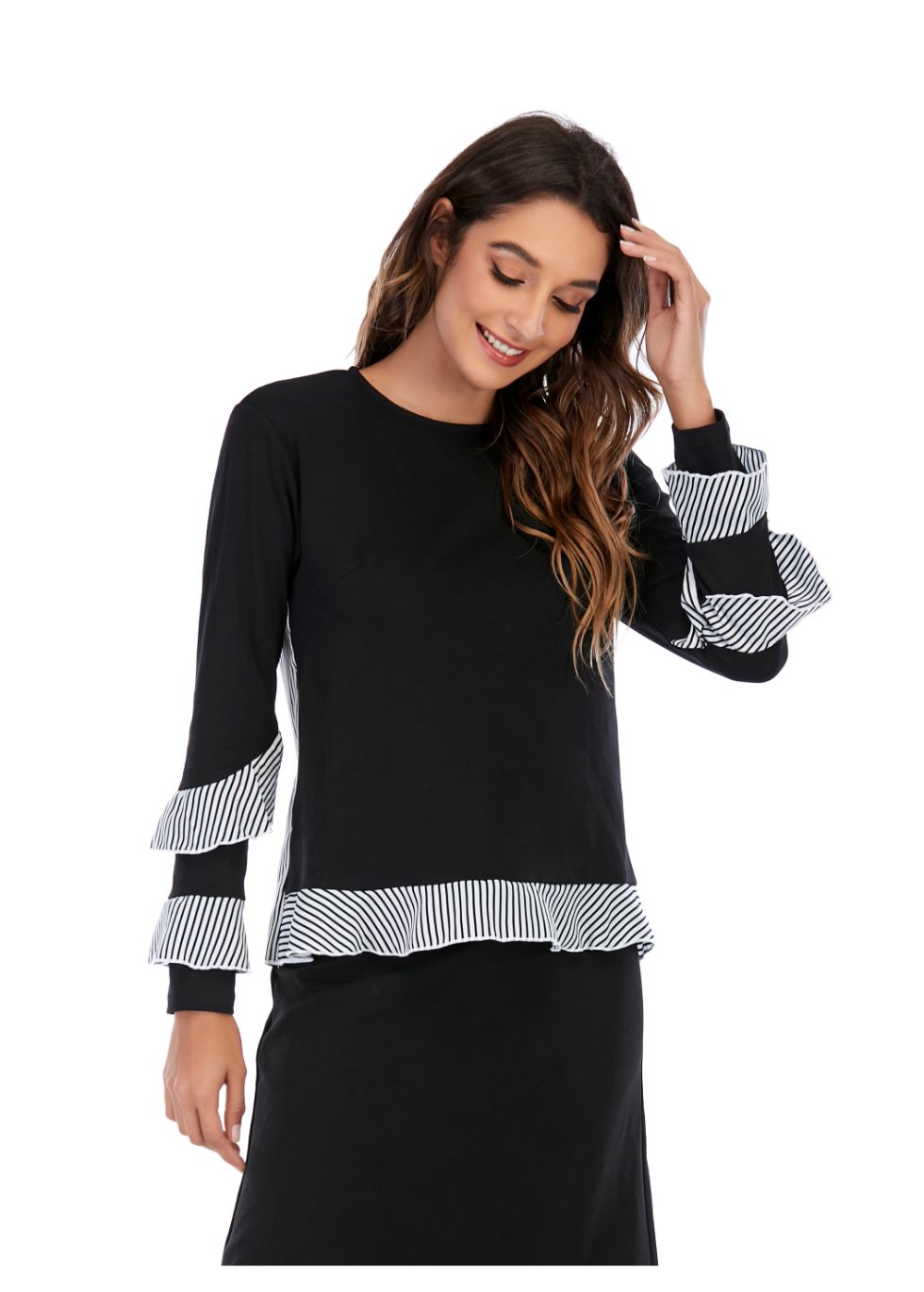 Cuffed Monochrome Top - seilerlanguageservices