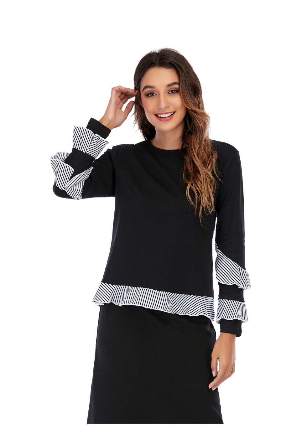 Cuffed Monochrome Top - seilerlanguageservices