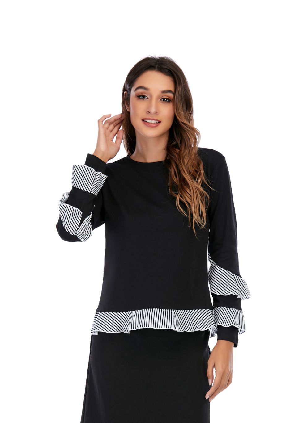 Cuffed Monochrome Top - seilerlanguageservices