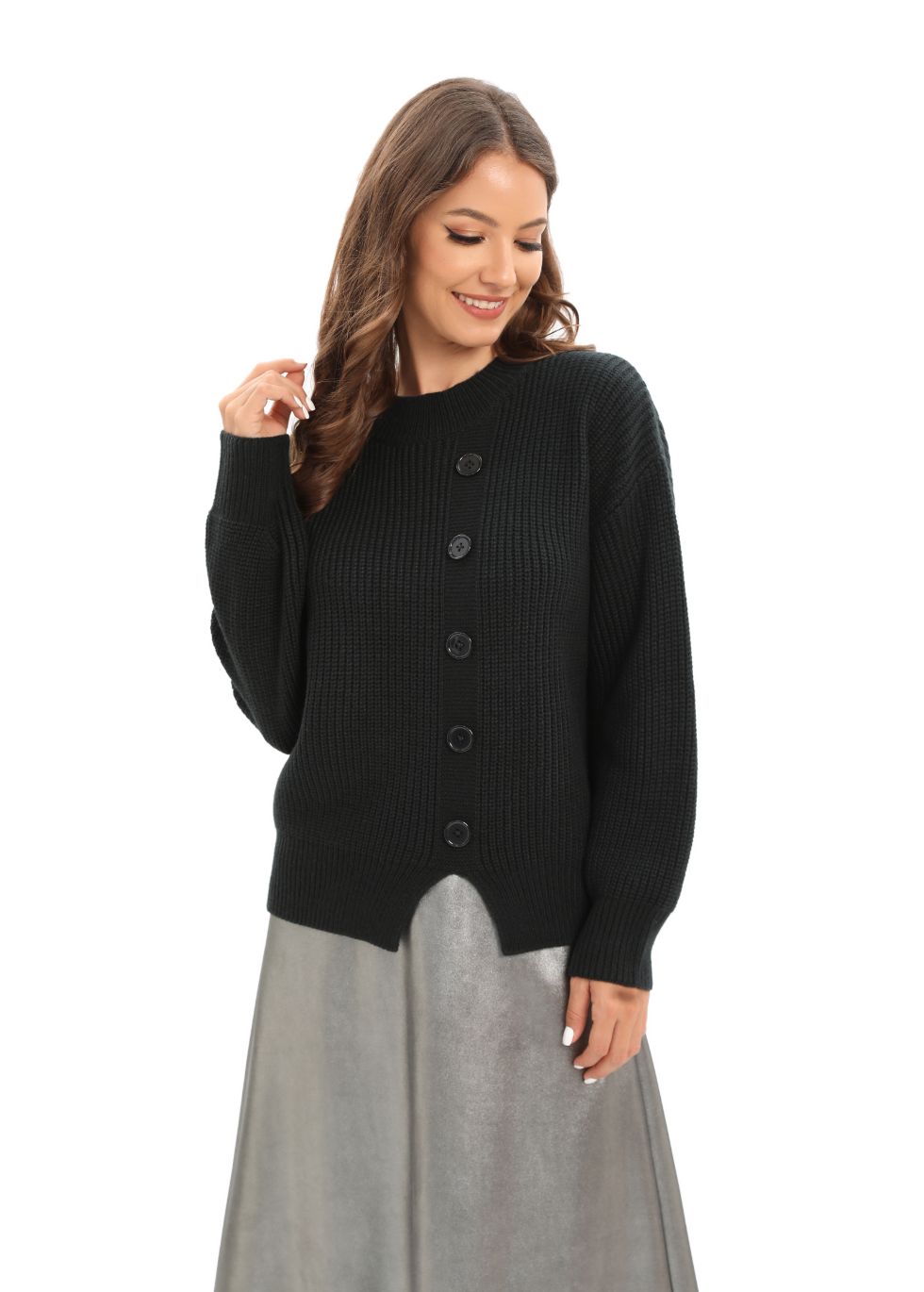 Long Sleeve Mix & Match Stylish Sweater - alamaud