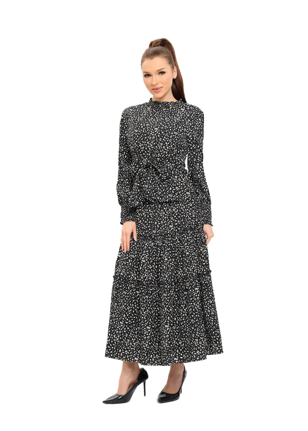 Long Sleeve Monochrome Midi Two-Piece Set - seilerlanguageservices