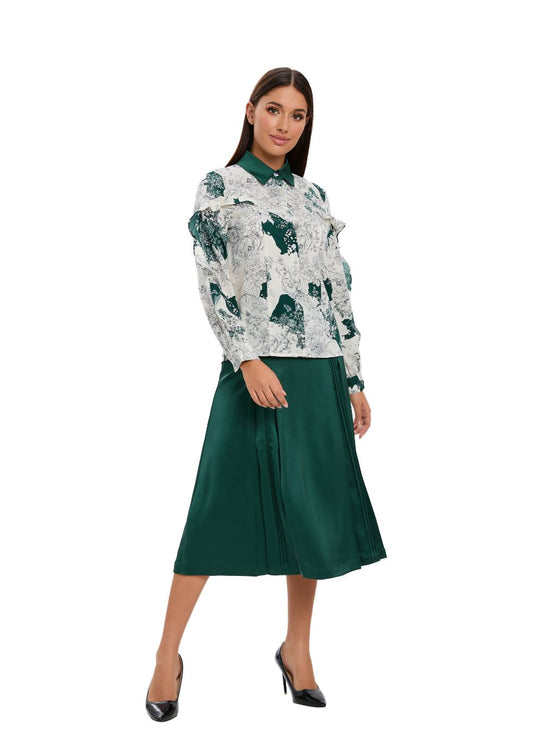 Floral Print Matching Two Piece Set - alamaud