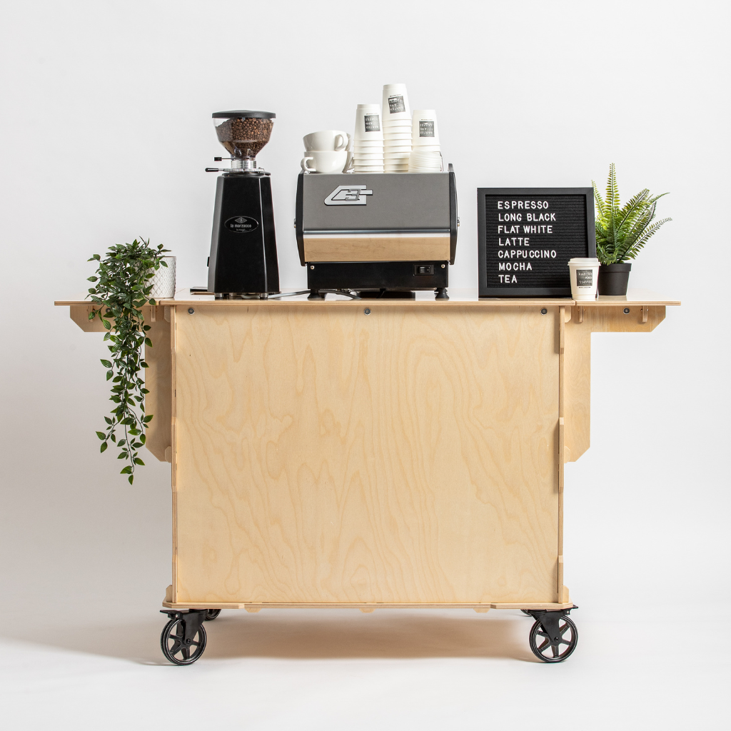 Coffee Bar Tour – DIY Coffee Cart, Espresso & Pour Over Setup 