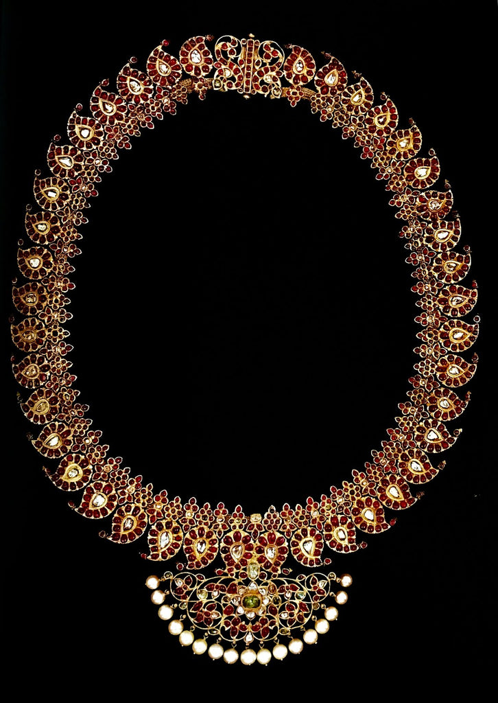 Manga malai gold necklace design