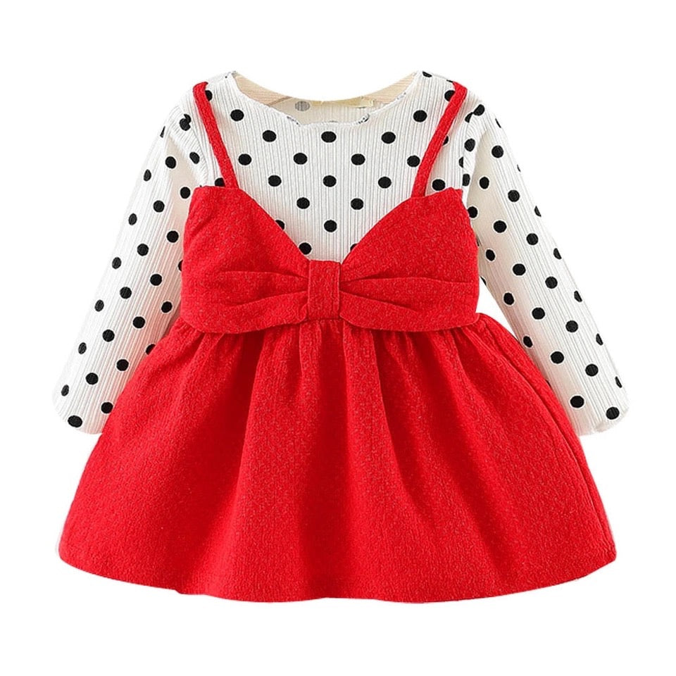 Newborn Baby Girl Dot Bowknot Dress – bump, baby and beyond