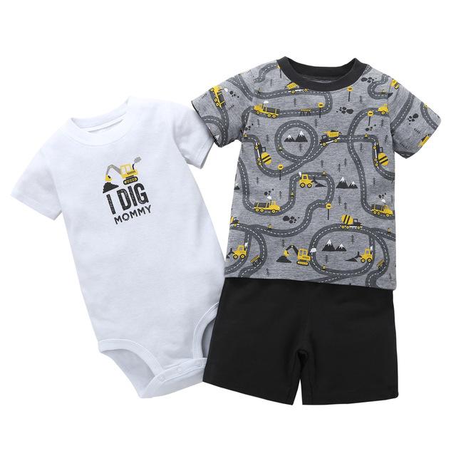 summer baby boy girl t shirt + short + romper clothes, bump, baby and ...