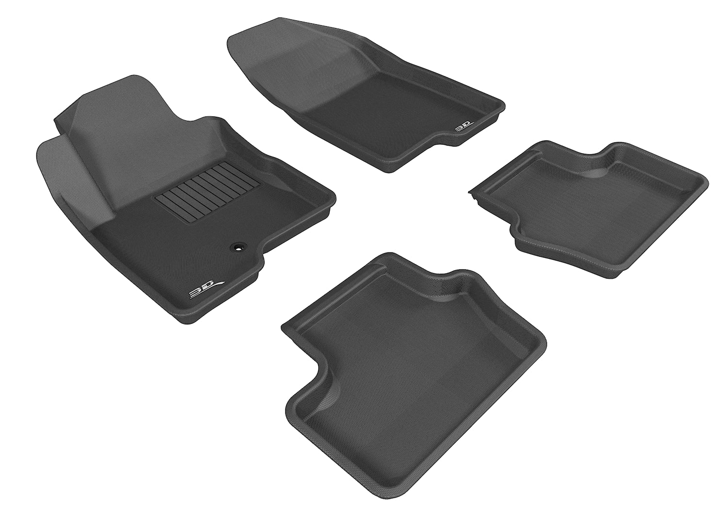 3D MAXpider Floor Mat JEEP COMPASS 2007-2013 KAGU BLACK R1 R2