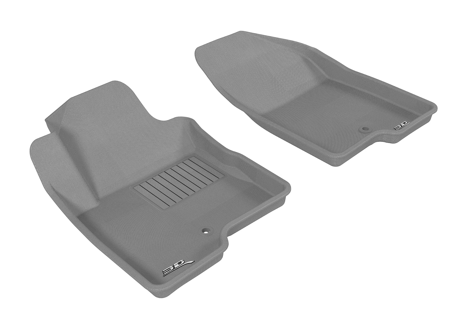3D MAXpider Custom Fit KAGU Floor Mat (GRAY) Compatible for JEEP COMPASS/PATRIOT 2007-2017 - Front Row