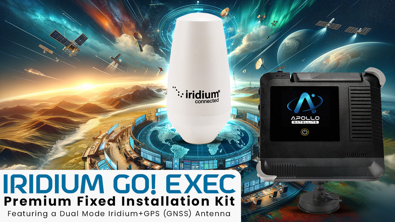 Iridium GO! Exec Premium Fixed Installation Kit - Dual Mode Iridium+GPS (GNSS) Antenna