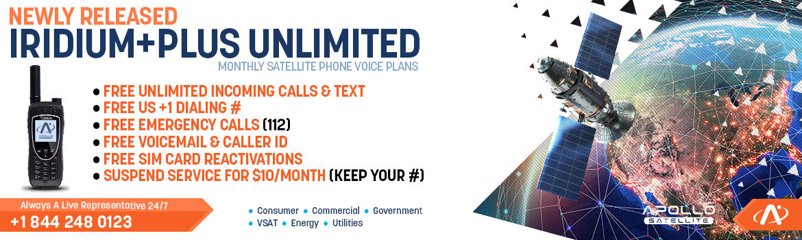 IRIDIUM+PLUS Unlimited Satellite Phone Plans