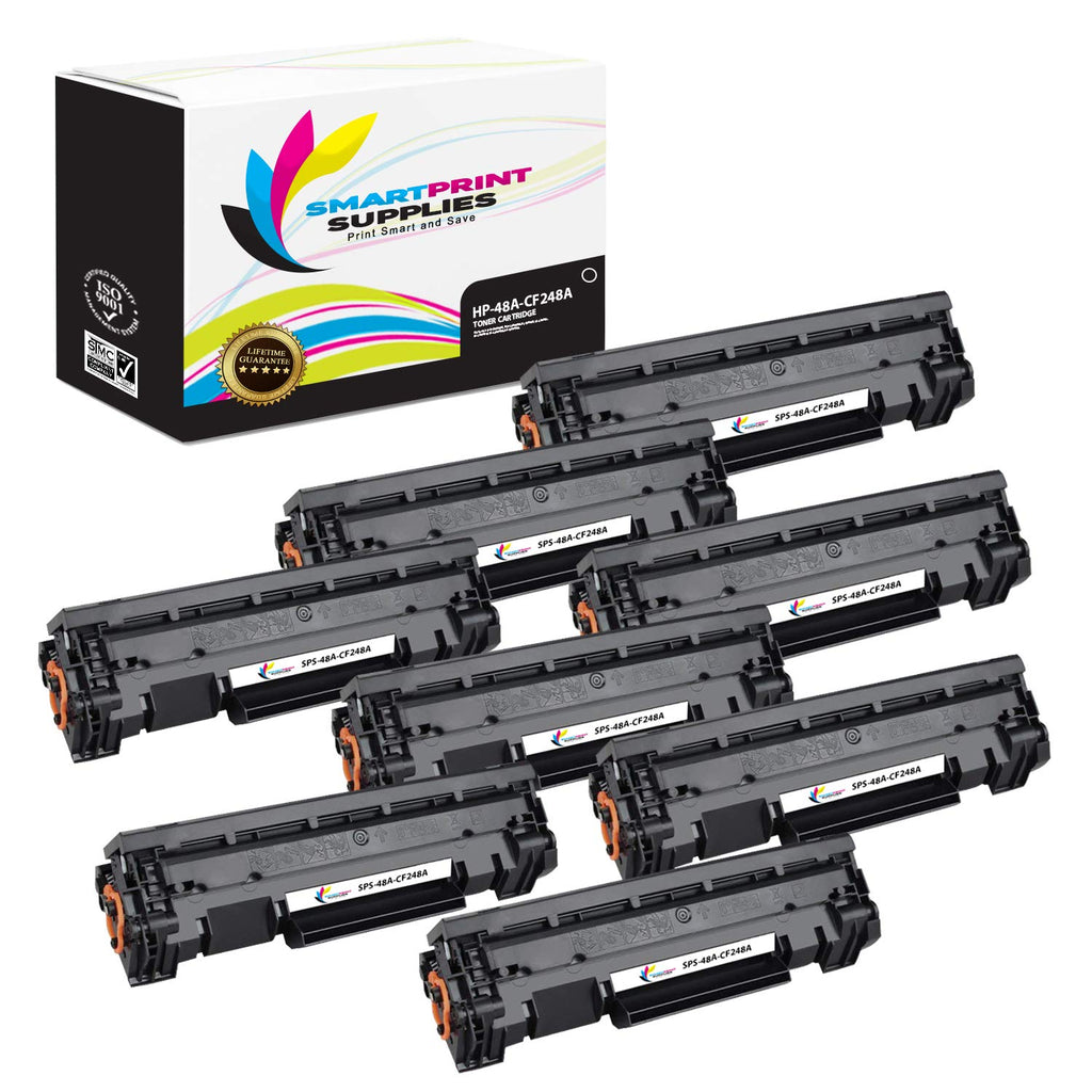 Smart Print Supplies Compatible 48A CF248A Black Toner Cartridge Replacement for HP Laserjet Pro M15 M16, MFP M28 M29 Printers (1,000 Pages) - 8 Pack