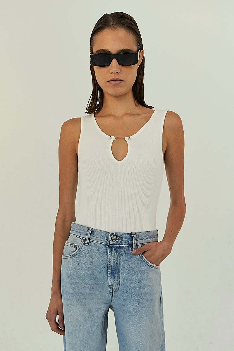 Rope Cropped Halter Tank  Women's Tank Top – The Range