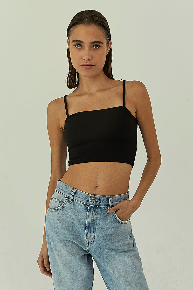 Tops, No Bra Club Crop Top