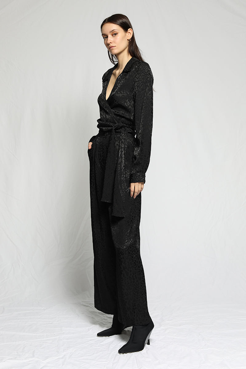 The Range Ripple Gauze Wide Leg Pant in Tanlines