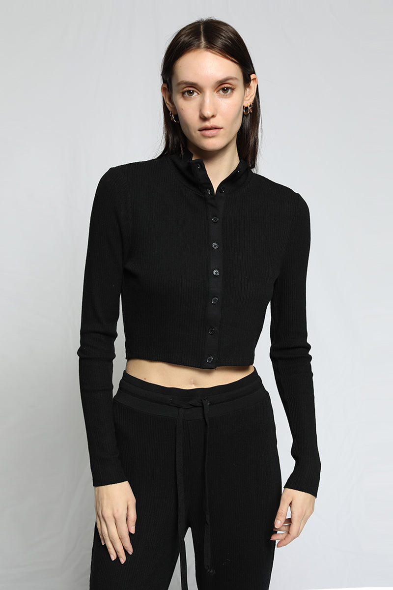 The Range Women's No Bra Club Turtleneck - Black - Turtlenecks