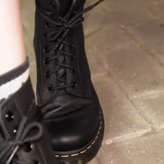 Dr Martens Pascal 1460 8 Eye Black Virginia Soft Leather