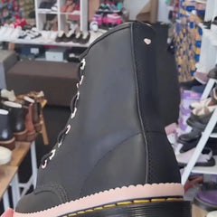 Dr Martens 1460 Bex Pascal Front Zip Black Nappa Luxe Leather