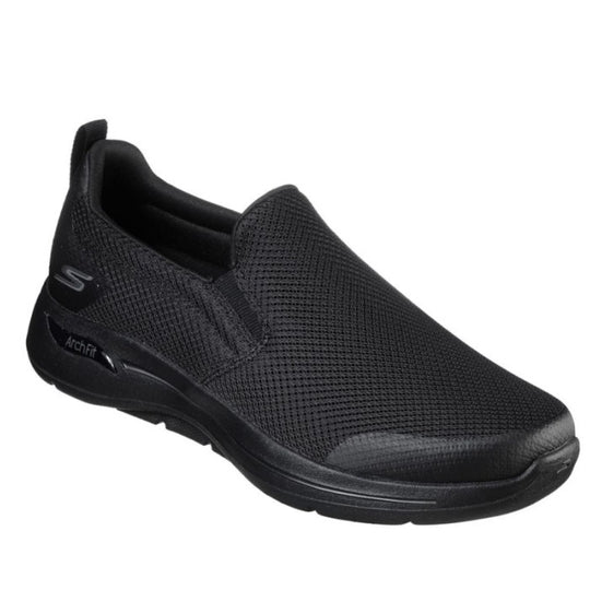 Skechers Arch Fit Support Mens Togpath Slip On Black | Foot Forward Shoes