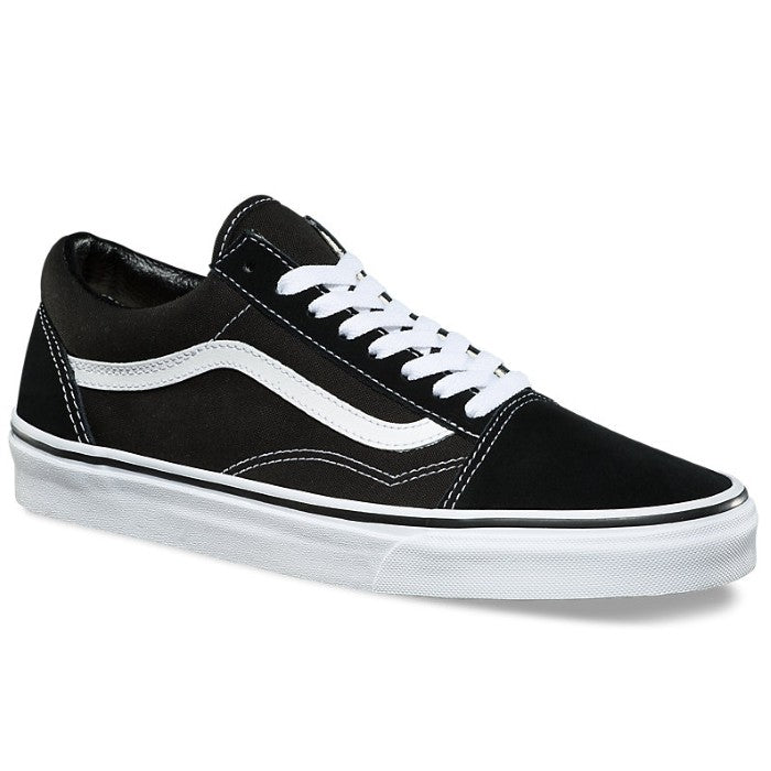 womens old skool vans black and white