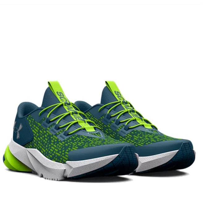 Under Armour Kids UA BPS Scramjet 5 AL Blue Green Bunge Lace | Foot ...