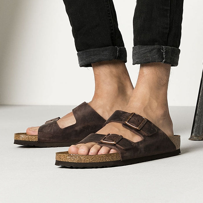 birkenstock arizona habana oiled leather