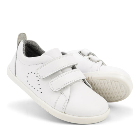 Bobux - Chaussures Bobux I Walk - Hi Court White + Forest - Sebio