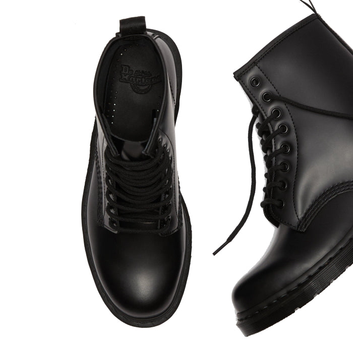 Dr Martens 1460 Black MONO 8 Up Boot Smooth