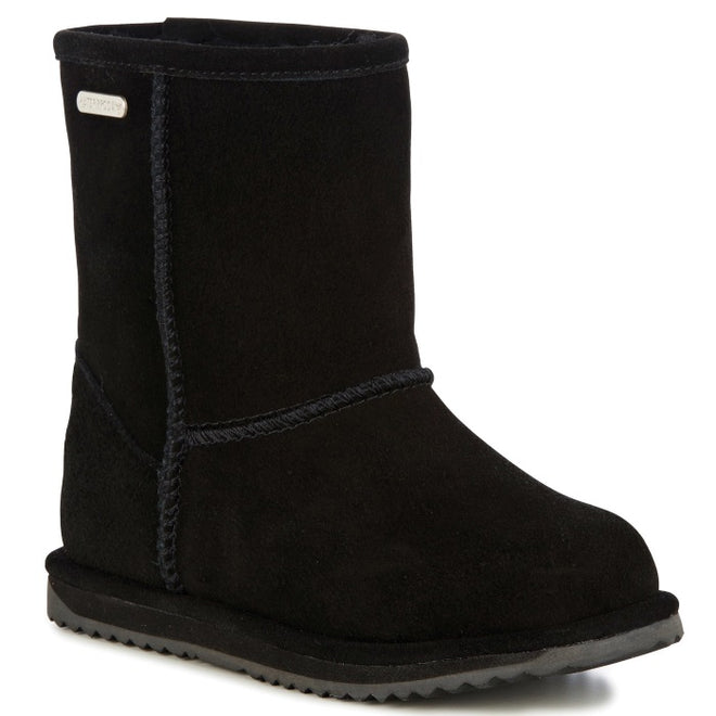 EMU - Kids - Brumby Lo WATERPROOF - Black sheepskin boots on sale ...