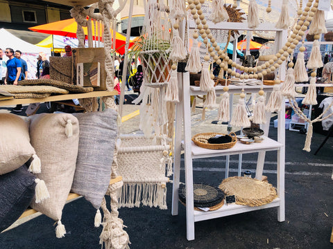 beautiful handmade goods displayed at a los angeles craft fair market