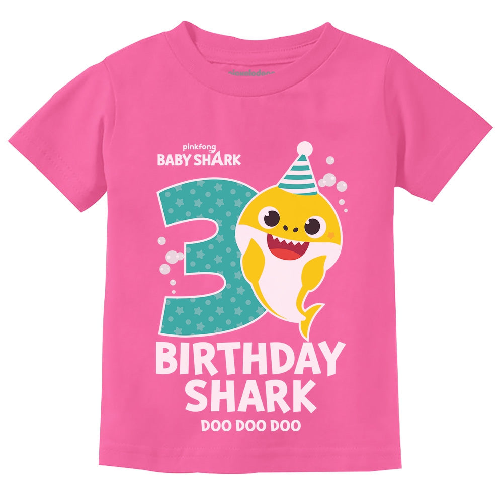 3rd Birthday Baby Shark Shirt 3 Year Old Birthday Boy Girl Toddler Kid Tstars