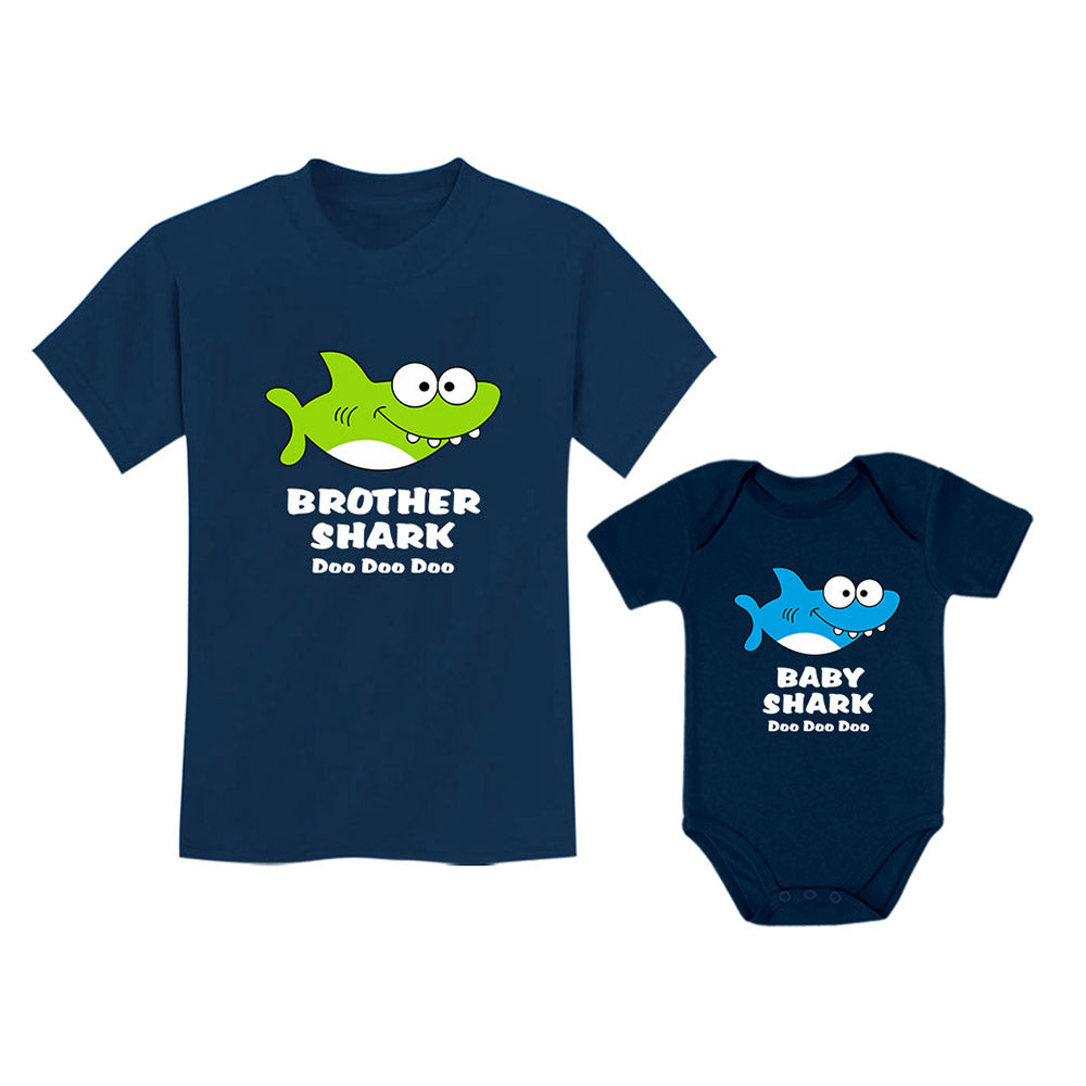 Big Brother Little Brother Outfits Shark Matching Gifts for Siblings S ...