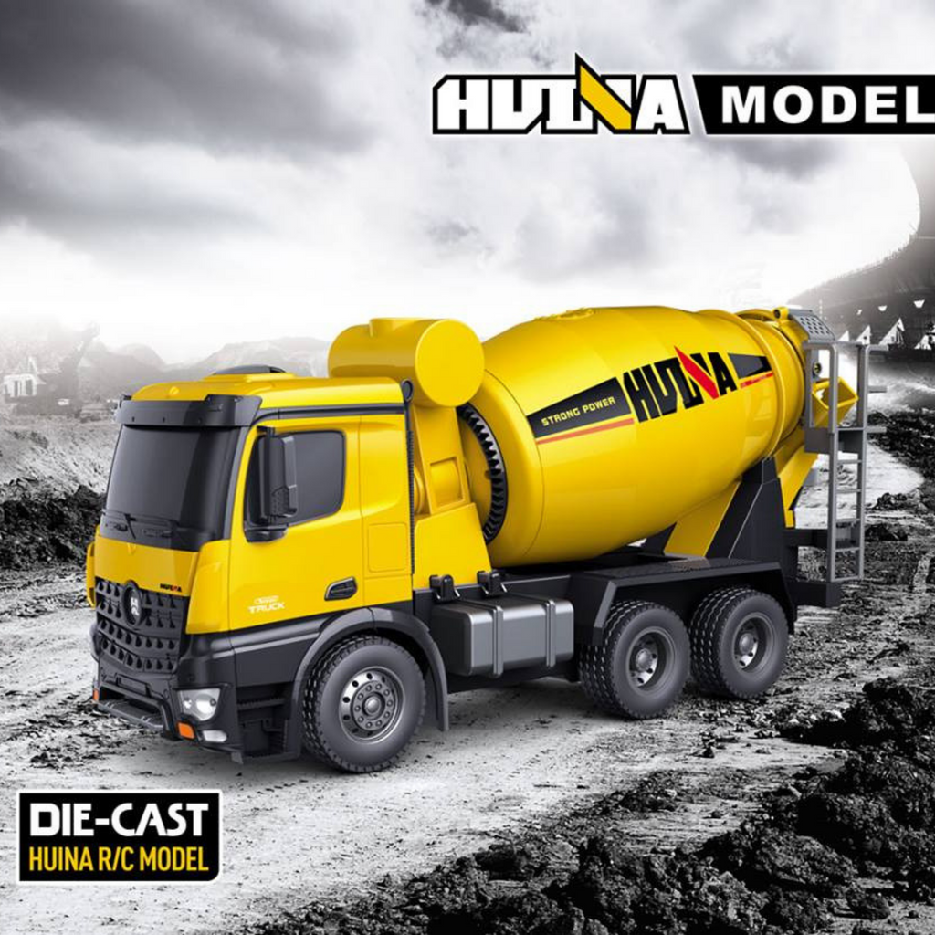 Cement Mixer 1574 & Dump Truck 1573 HuINa Package | RC Toy Sellers