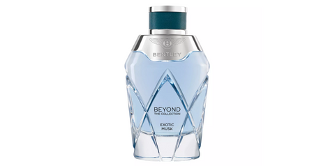 Bentley Beyond - The Collection Exotic Musk fragrance in glass bottle with leather cap